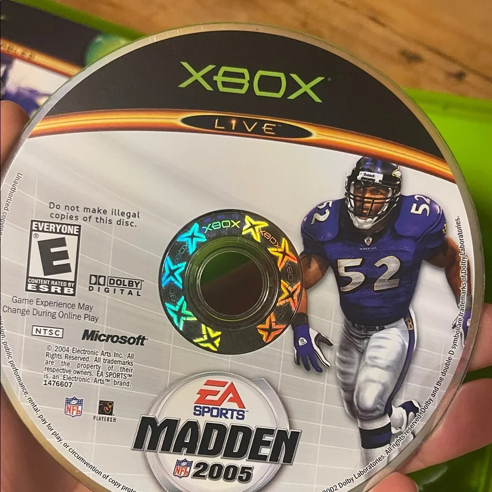 Xbox Madden NFL 2005 & 2006 Video Game Bundle - Green